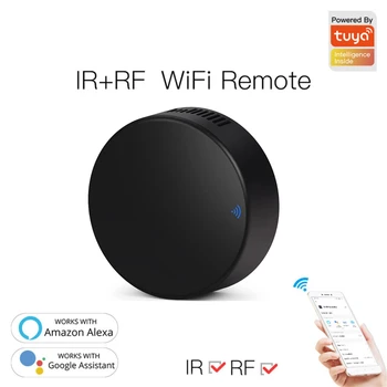 Tuya WiFi Inteligent IR RF Control de la Distanță Universal Pentru Casa Inteligentă TV Aer Conditionat Controllerul Functioneaza Cu Alexa de Start Google