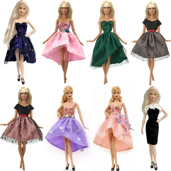 NK Fierbinte Vinde 1 Set Prințesă Costum de Nobil de zi cu Zi Casual, Haine de Moda Rochie de Accesorii Pentru Barbie Papusa de Fata de Copil Cadou Jucărie JJ