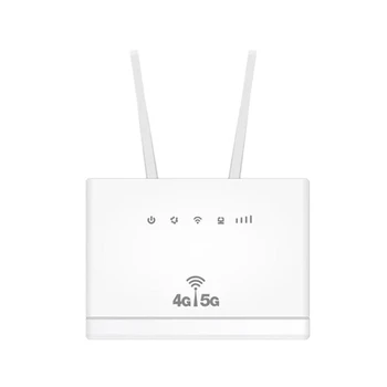 1Set 4G LTE CPE Router Modem RJ45 LAN WAN Antenă Externă Hotspot Wireless Cu Sim Card Slot SIM 4G Router ABS Plug SUA