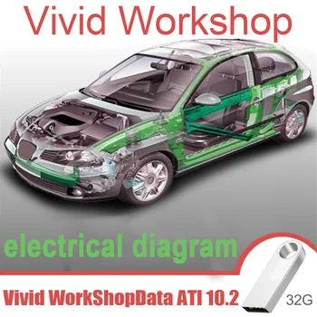 Cea mai noua versiune 2011 Fierbinte Auto Vivid Workshop data v10.2 Europa Software-ul de Reparații Auto instrumente de diagnosticare Auto, baza de date