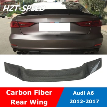A6 R Stil Fibra De Carbon Portbagajul Din Spate Coada Aripa Spoiler Pentru Audi A6 Modificarea 2012-2017