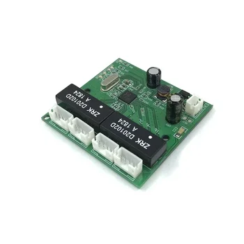 Industriale cu grad larg de temperatură redus de energie 4/8 port cabluri splitter 10/100Mbps mini pini de tip micro comutator de rețea module