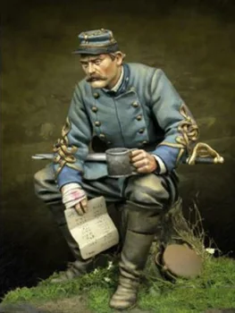 Unassambled 1/24 vechi om războinic sta Rășină figura model în miniatură kituri Nevopsite