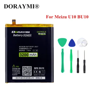 DORAYMI Baterie pentru Meizu Meilan U10 BU10 Bateria Mare Capacitate 3200mAh Telefon Mobil de Înlocuire Baterii