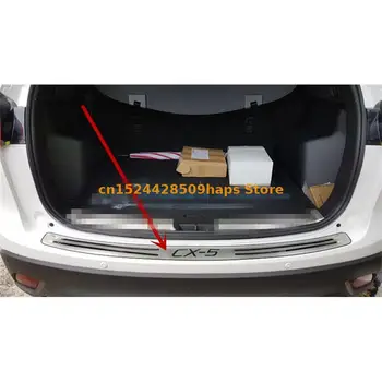 Styling auto din Oțel Inoxidabil auto Bara Spate Protector Prag Portbagaj benzii de Rulare Placă de Tapiterie pentru perioada 2012-2015, Mazda CX-5 CX 5 CX5