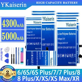 YKaiserin Baterie Pentru iPhone 6 (6S 7 8) Plus X XS Max XR XSMax 6SPlus 7Plus 8Plus Batterij