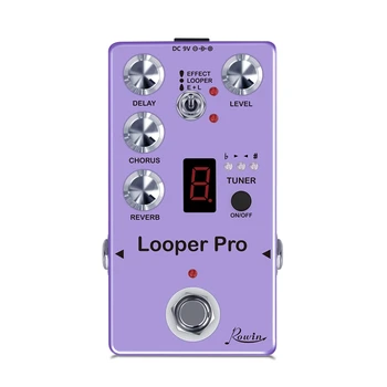 RE05 Looper Pro Efect Digital Cu Pedala Looper Întârziere Cor Tuner Reverb Efect Combinat Împreună Full Metal Cazul Bypass