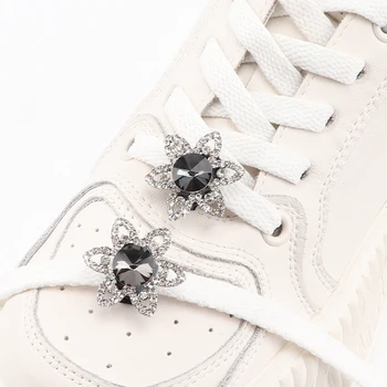 1buc Strasuri Flori Adidas Curea Accesorii Fete Diamant Aplicatiile Catarama Pentru Casual Șireturile de Pantofi Femei Decor Clip