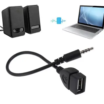 3.5 mm Audio Adaptor Convertor Cablu 3.5 mm Male La USB AUX Audio Adaptor Cablu Pentru Conexiune USB Pentru Masina Stereo Jack Cabluri