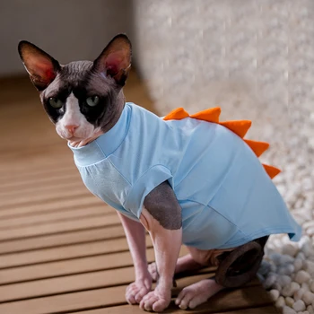 Confortabil Pisica Sphynx Haine Cat Hoodie Coat pentru Îmbrăcăminte pentru animale de Companie Drăguț de Îmbrăcăminte Pisica fara par Cămașă de Companie ApparelDevon Rex Haine