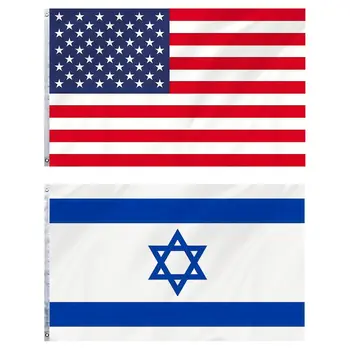 3x5 Metri în aer liber Israel Flag, Flag Banner Culori Vii și se Estompeze dovada, Dublu Cusute Israel Steaguri Poliester cu Garnituri de Alama