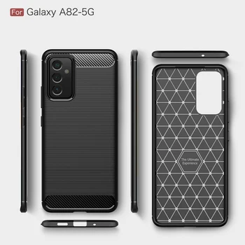 Pentru Samsung A22 A32 A42 A12 A52S A72 A82 Moale Fibra de Carbon Bara Carcase Cazuri de Telefon pentru Galaxy F52 M12 M32 5G M62 F62