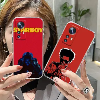 Caz clar de Telefon Pentru Xiaomi 13 12 12 11 10 11T 10S 9SE 9 8 6X 6 Transparent Caz Moale Funda Capa The Weeknd joi Rap Poster
