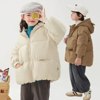 Toamna Iarna Copii Nou În Jos Jacheta Copii Băieți Fete Ține De Cald Îngroșa Haine De Blana 2-7 Ani Jocuri Pentru Copii De Moda De Îmbrăcăminte Exterioară