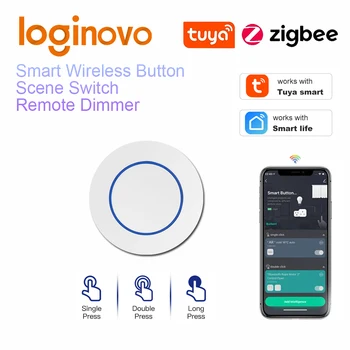 Tuya Zigbee Butonul Wireless Inteligent Scena Comutator De Automatizare Scenariu Controler De Viata Inteligente Gadget-Uri Necesare Zigbee Gateway
