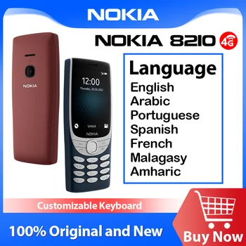 Original Nokia 8210 4G Telefon Caracteristică 2.8 Inch, Bluetooth 5.0 1450mAh Timp Standby Dual SIM, Radio FM, Lanterna Dicționar