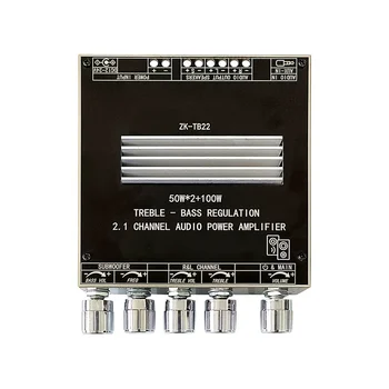 ZK-TB22 5.1 Putere Bluetooth Bord Amplificator 50W Canal Amplificator de Bord cu 100W Subwoofer pentru Caseta de Sunet cu Coajă