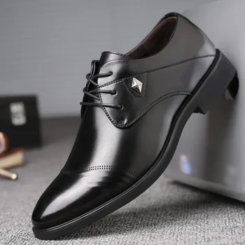Barbati din Piele Pantofi de Iarna pentru Barbati de Afaceri Formale Pantofi pentru Bărbați 2023 Nou Toamna Respirabil Negru piele de Vacă Pantofi pentru Bărbați pentru Bărbați