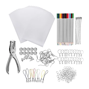 Psihiatrul Hârtie de Artă de Căldură Psihiatru Foaie de Plastic Kit Pumn Gaura Brelocuri Creioane DIY Culoare Plumb Manual de Căldură Psihiatru Foaie