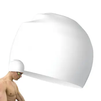 Adult Swim Capace de Silicon Înot Capace de Înot Pălărie de Protecție pentru Urechi Non-alunecare Flexibil Înot Pălărie Pentru Parul Lung Si Scurt