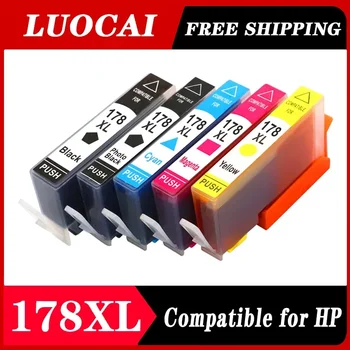 LuoCai 5PCS Compatibil cartuș de cerneală Pentru HP178 178XL pentru HP Deskjet 3070A 3520 6510 B010B B109a B109n B110a B210b B209a printer