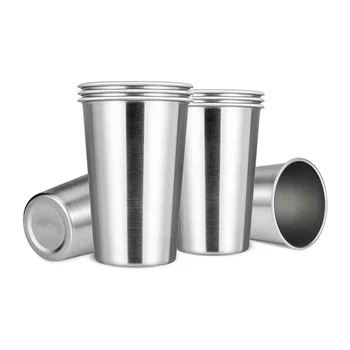 Premium Din Oțel Inoxidabil Cupe 16 Oz Halbă Paharul Tumbler (8 Bucăți) - Care Pot Fi Stivuite Durabil Cupa