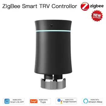 Inteligent Programabil Termostat Controler Tuya Zigbee Termostat Inteligent Supapă Ventil De Radiator De Control Vocal Lucra Cu Alexa