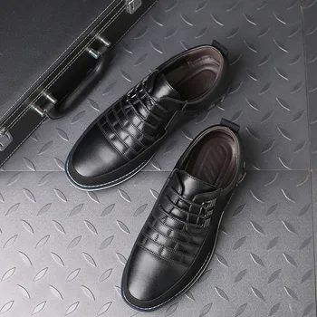 Om de moda Handmade Casual Pantofi de Cusut Piele Moale, Confortabil de zi cu Zi Stil Britanic Pantofi pentru Bărbați