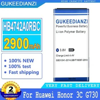 GUKEEDIANZI Bateria Telefonului, 2900mAh, HB4742A0RBC,pentru Huawei Honor 3C, G630, G730, G740, H30-T00, H30-T10, H30-U10, H30