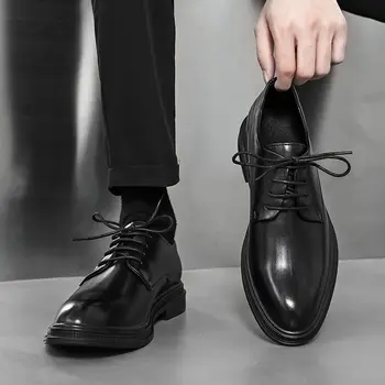 Barbati Pantofi Rochie De Moda De Lux Pentru Bărbați Formale De Piele A Subliniat Toe Pantofi Nunta, Pantofi Barbati Business Casual Pantofi Oxford Nou B02