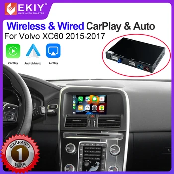 EKIY Wireless CarPlay Pentru Volvo XC60 2015-2017 V60 S80 V40 Android Interfata Auto Mirror Link AirPlay Masina Funcții de Redare