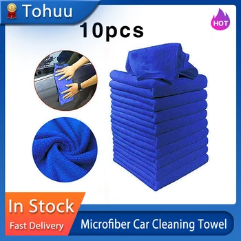 10 BUC Microfibră de Curățare Mașină Prosop de Automobile Motociclete de Spălat Sticlă de Curățare de uz Casnic Prosop Mic