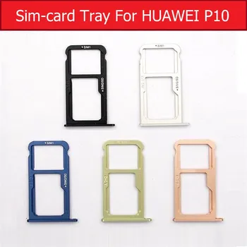 Autentic Tăvița Cartelei SIM Slot SD Card Pentru Huawei P10 VTR-AL00 L09 L29 TL00 Sim-ul și Cardul de Memorie Tava Titularul Cititor de Piese de Accesorii
