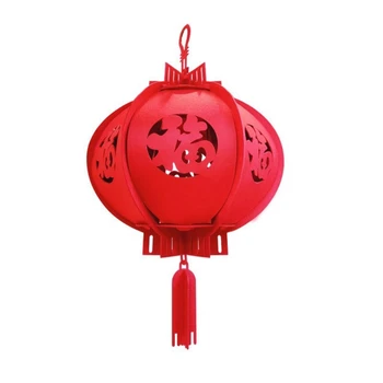 Lanterne Chinezești tradiționale Non-Țesute Material Pandantiv Festivalul de Primăvară Petrecere Recuzită 594C