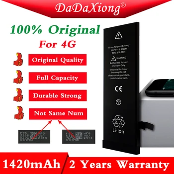 DaDaXiong Fabrica Original 10buc/Lot de Calitate AAAA 1420mAh 3.7 V 0 Zero Ciclu de Baterie Pentru IPhone 4 4G Inlocuire Reparare Piese