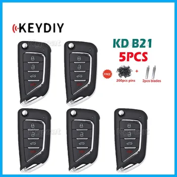 5PCS KEYDIY KD B21 Universal Cheie de la Distanță B21-4 4 Butoane Cheie de la Distanță Masina pentru KD900 KD900+ URG200 Mini KD KD-X2 Versiunea în limba engleză