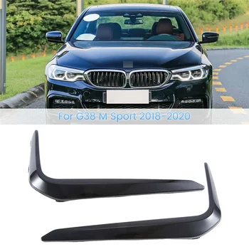 Mașină neagră Ceață Lampă Capac Tăiați Fâșii pentru BMW Seria 5 G38 M Sport 2018-2020 51118070541 51118070542
