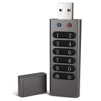 Secure USB Drive, Volkcam 32GB Encrypted USB Flash Drive Hardware Parola Stick de Memorie cu Tastatura U Disc Flash