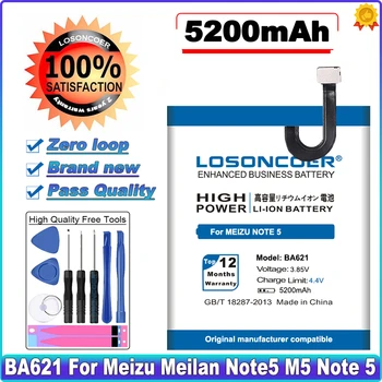 LOSONCOER BA621 5200mAh Baterie Pentru Meizu Meilan Note5 Nota 5 M5 Telefon Inteligent Baterie de Mare Capacitate~În Stoc