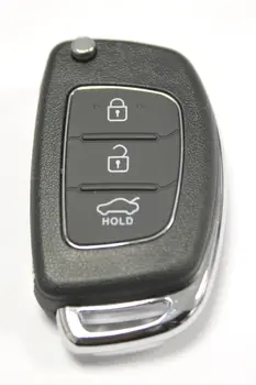Pentru Hyundai I10 I20 I40 IX35, Santa Fe de la Distanță Fob RFC 3 butoane Flip Key Caz Cheie Auto Shell Caz 3 Caz Buton