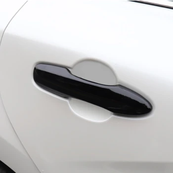 Pentru Toyota Prius Phv 50 XW50 ZVW50 2016 2017 2018 2019 ABS cromat negru de Carbon, Fibra de Mânerul Ușii Mașinii Acoperă Vasul Trim Autocolant