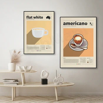 Plat poster alb, cafea print, cafea, cafea italiană, de epocă poster, cadou de casă nouă, bucatarie decor medieval, poster