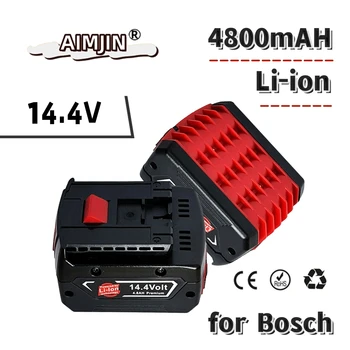 14.4 V BAT614 4800mAh Înlocui Li-ion Baterie Pack pentru Bosch Burghiu Electric Șurubelniță BAT607