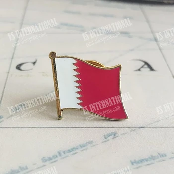 Qatar Drapelul Național Epoxidice Cristal Metal Emailat Insigna Brosa Colectia De Cadouri De Suveniruri Insigne, Accesorii Size1.6*1.9 cm