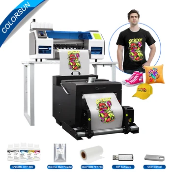 Colorsun A3 dtf Printer Dual Xp600 T-Shirt de Imprimare mașină impresora dtf impresora dtf 30 cm dtf a3 Imprimanta Pentru Tricou Tesatura