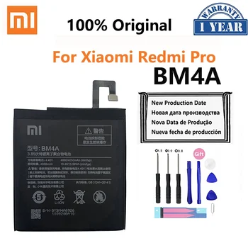 Xiao Km 100% Original de Baterie de Telefon 4050mAh BM4A Baterii de Telefon Pentru Xiaomi Hongmi Redmi Pro RedmiPro de Înlocuire Telefon Batteria