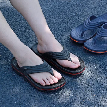 ZOKI Vara Non-Alunecare Piscină șlapi Bărbați 2023 Clip in Picioare anti-Alunecare Pantofi de Plaja si Sandale Om Moale, Confortabil Eva Nor Papuci de sex Masculin