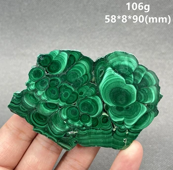 Cel MAI bun! 100% Natural verde malachit lustruit minerale-specimen felie grea piatră de cuarț cu Pietre și cristale de Vindecare de cristal