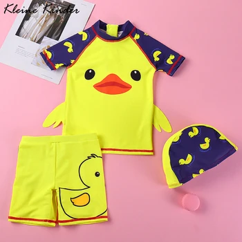 Copii Costume de baie pentru Fete Baieti Duck pentru Copii costume de Baie UPF50 Protectie UV Înot Costum de Baie Copil copil Copil Uzură Plajă