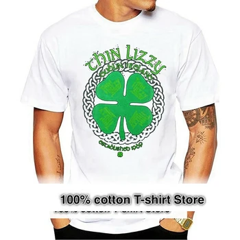 Barbati Tricou Thin Lizzy Patru Frunze de Trifoi Negru Funny t-shirt Noutate Tricou Femei